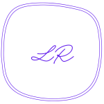 script text of Lisa's initials: LR